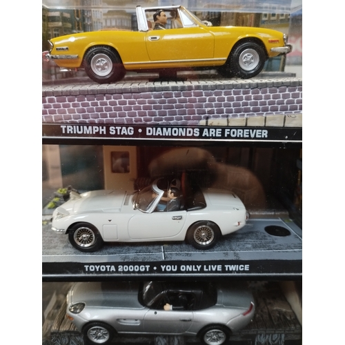 135 - Supreme Models 1:43 Scale James Bond 007 Cars of the Films. Triumph Stag, Toyota 2000GT and BMW Z8