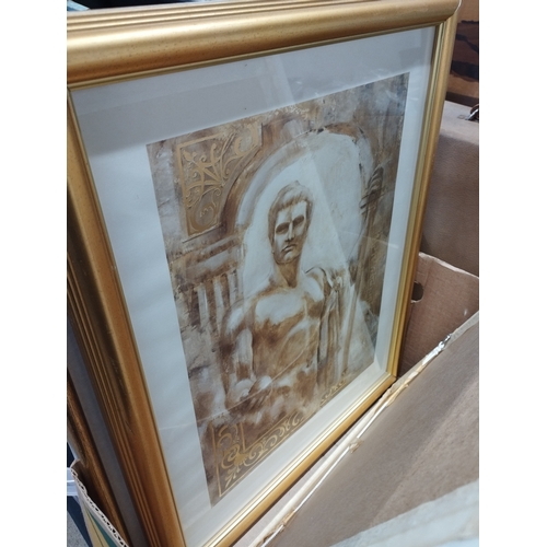 149 - Selection of Framed Prints in Gold Picture Frames