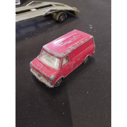 165 - Selection of Vintage Dinky Vehicles inc AEC Flatbed, Johnston Road Sweeper, Ford Transit Police Acci... 