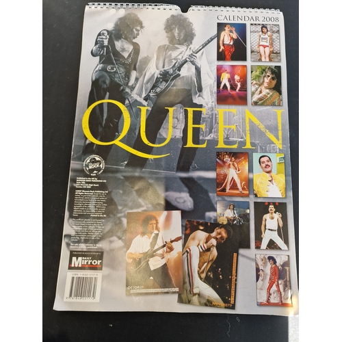 171 - Freddie Mercury collectable plate by Donbury Mint and 2008 Queen calander