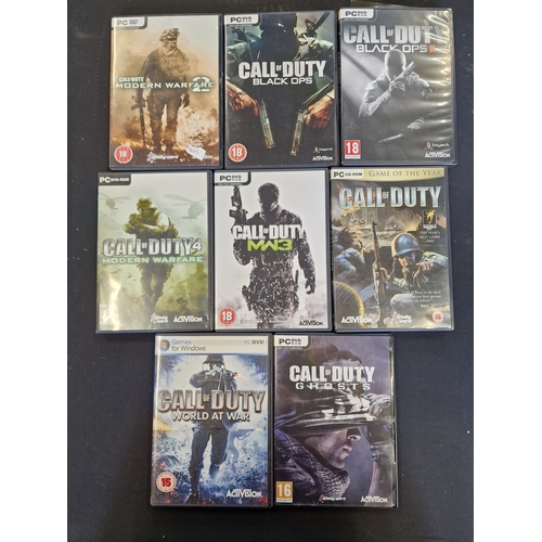 187 - A bundle of 8 PC Call of Duty games