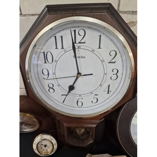 193 - A.selecrion of wall and Mantel clocks