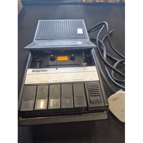 251 - Duette cassette tape recorder with power cable.