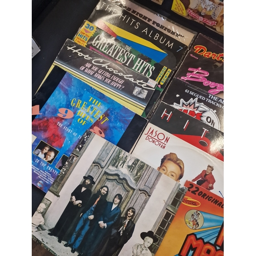 252 - A collection of mixed genre LPs including The Beatles, Greatest hit 1986 and 1987, Hits Album 7