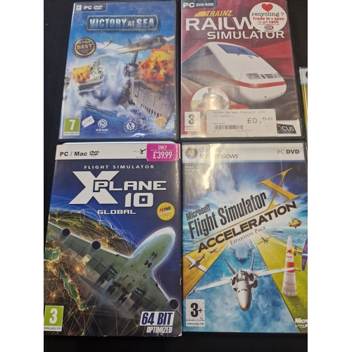 256 - Five PC simulator games, Ships, planes and trains