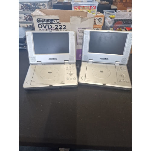 260 - Two Acoustic solutions AS DVD 222 portable DVD players