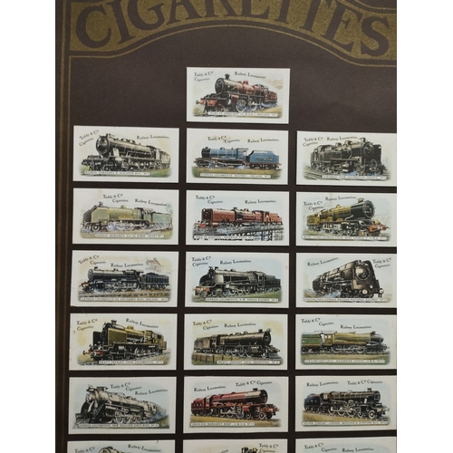 13 - Framed Wills Cigarettes Collectable Cards Railway Locomotives Taddy & Co Cigarettes