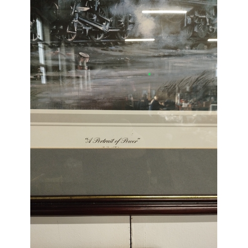 262 - Framed Print of 'A Portrait of Power' Limited Edition 64 of 500 Signed by David Weston