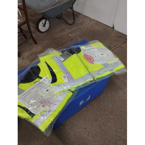 272 - Selection of High Visibility Clothing Size XL inc Traffic Jacket, x2 Body Warmers, Over Trousers, Lo... 