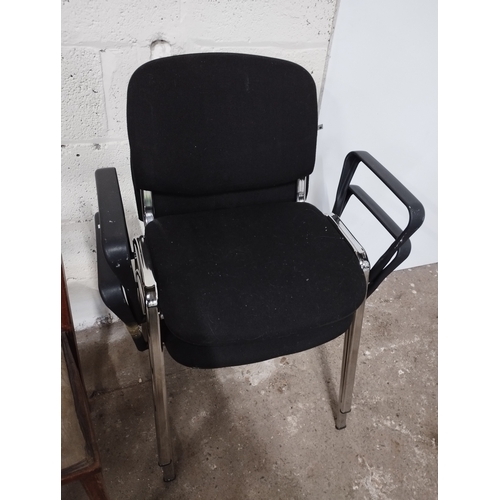 322 - 2 Stackable Office Chairs