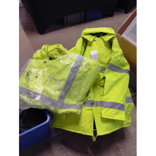 324 - x3 High Visibility Traffic Jackets XL and 2XL