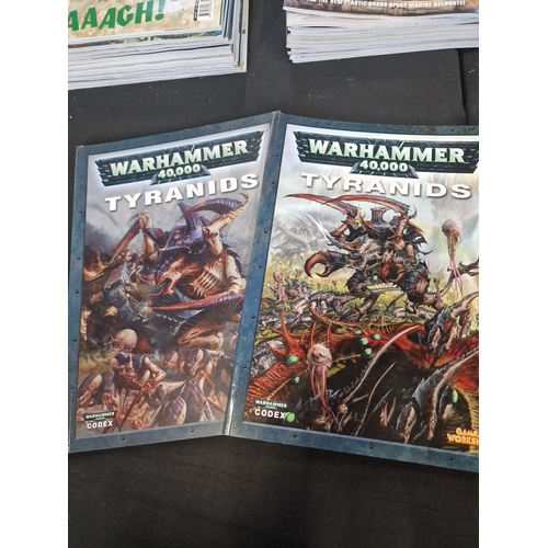 370 - A of six bundle of WarHammer 40k supplements including Tyranids, Chaos Demons, Necrons, Tau Empire, ... 