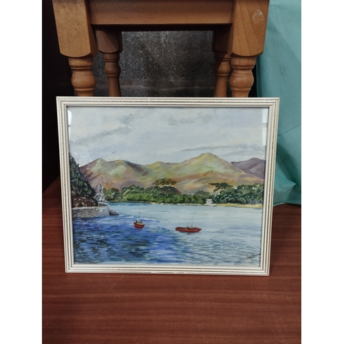 347 - Original Framed Watercolor Signed by Artist Approx. 32x28cm