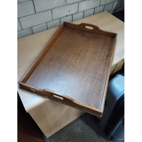 356 - Vintage Wooden Tea Tray