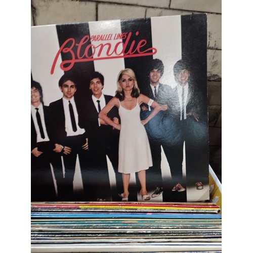 360 - Selection of Vintage Collectable Vinyl Records Albums and Singles Mostly 1980's inc Bowie, Blondie, ... 