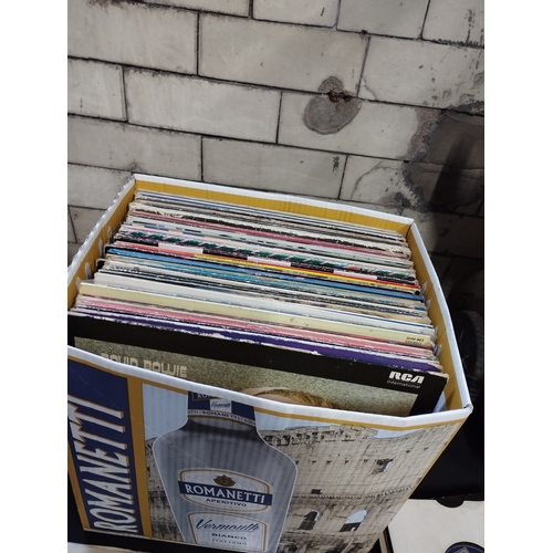 360 - Selection of Vintage Collectable Vinyl Records Albums and Singles Mostly 1980's inc Bowie, Blondie, ... 