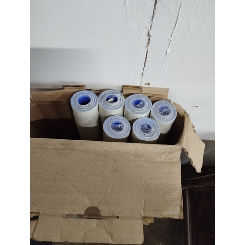 354 - x6 Ultra Blue Poster Rolls 76cm x 10mt