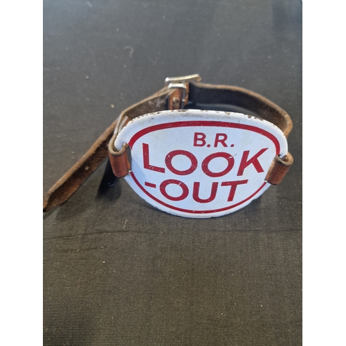 22 - A vintage British Railway (B.R.) Look-Out arm band