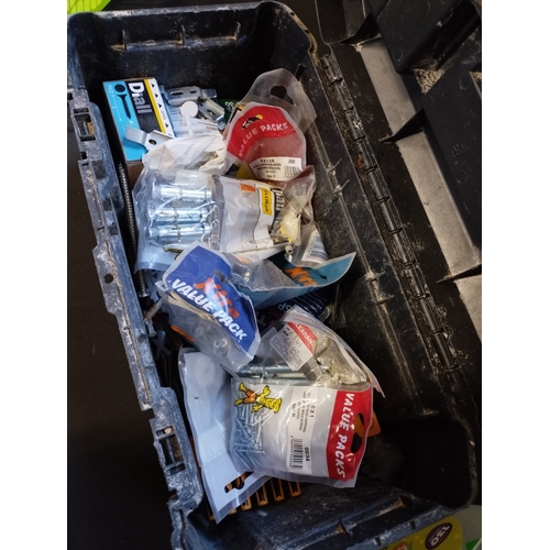 40 - Stanley Toolbox Full of Various Fixings and Hardware Items. Good Job Lot