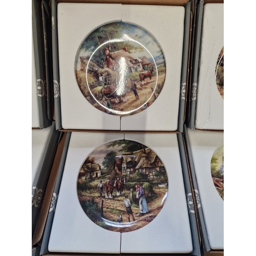 64 - A collection of 10 wedgewood collectable plates.  The Country Days Collection