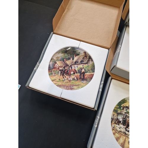 64 - A collection of 10 wedgewood collectable plates.  The Country Days Collection