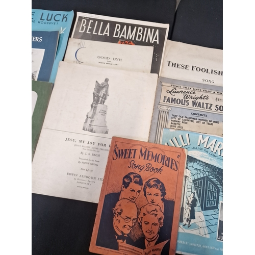 74 - A selection of vintage sheet music