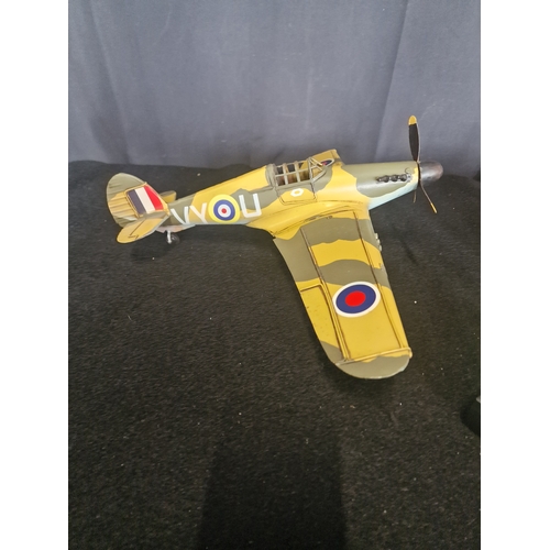 102 - Vintage metal Hurricane plane