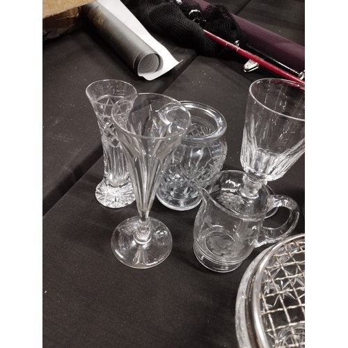 118 - Selection of Vintage Glassware including Lead Crystal, decanters, vases etc