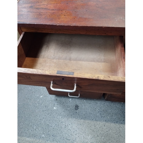 114 - Vintage Apothecary/ Laboratory Drawer Sets. Approx 105w x 62d x  91h cm and 54w x 62d x 91h cm