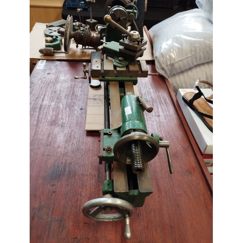 113 - Vintage Myford Metal Lathe with Motor and Accessories/Tools