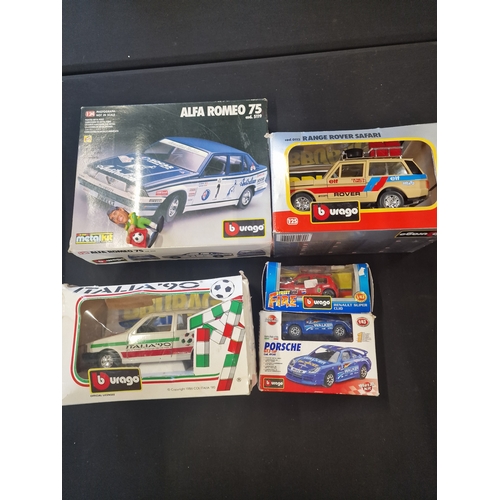 115 - BBURAGO Porsxhe GT3 cup no.49341, Street Fire Renault Super Clio, Range Rover no.0112, Italian '90 F... 