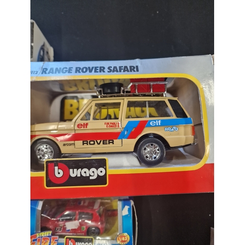 115 - BBURAGO Porsxhe GT3 cup no.49341, Street Fire Renault Super Clio, Range Rover no.0112, Italian '90 F... 