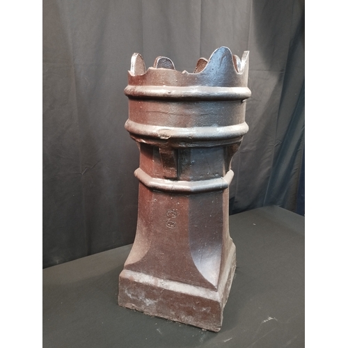 2 - Antique Crown Top Chimney Pot. Approx. 75cm Tall