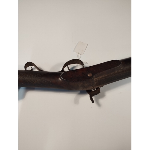 24 - Antique Black Powder Percussion Rifle c1850-1900.