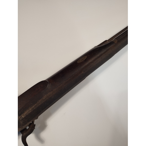 24 - Antique Black Powder Percussion Rifle c1850-1900.