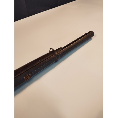 25 - Antique Octagon Barrel BP Percussion Rifle. Army Issue c1840-1880. With Issue Number to Stock