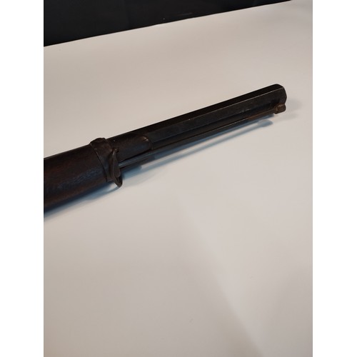 25 - Antique Octagon Barrel BP Percussion Rifle. Army Issue c1840-1880. With Issue Number to Stock