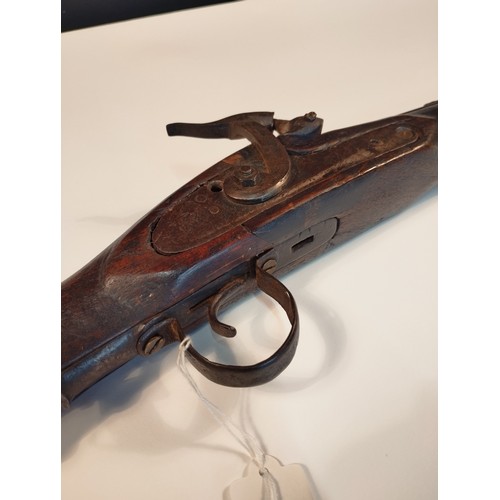 25 - Antique Octagon Barrel BP Percussion Rifle. Army Issue c1840-1880. With Issue Number to Stock