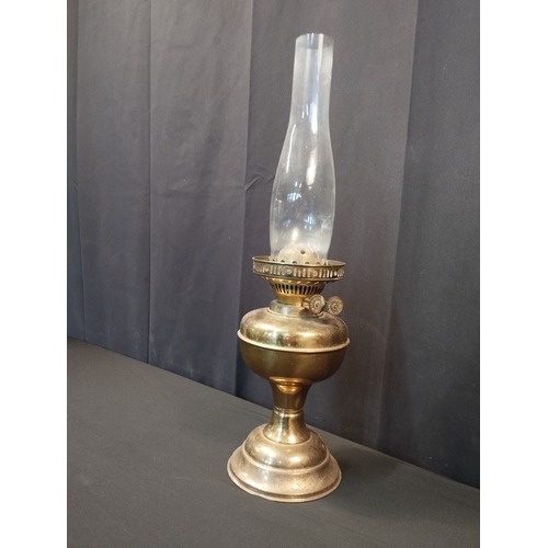 33 - Vintage Duplex Oil Lamp. Approx. 50cm High.