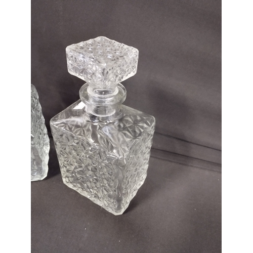 36 - Pair of Vintage Glass Decanters