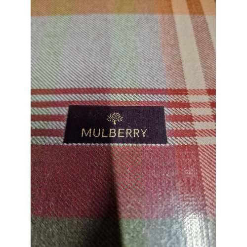 39 - A genuine Mulberry check tray approximately 26x32cm