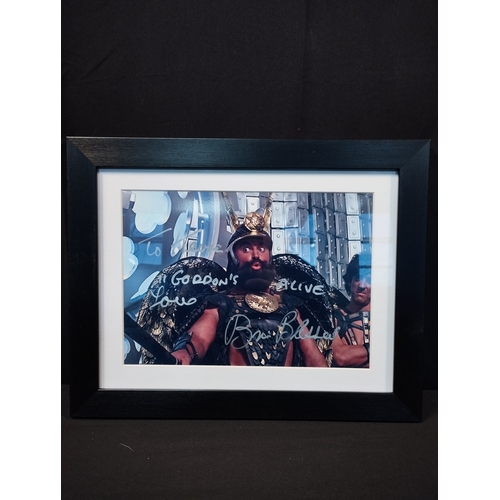 69 - A authenticated signed photo of Brian Blessed in Flash Gordon. Signed by Brian Blessed 12x8