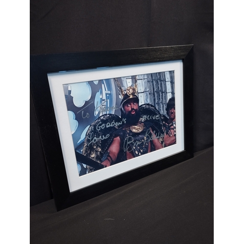 69 - A authenticated signed photo of Brian Blessed in Flash Gordon. Signed by Brian Blessed 12x8