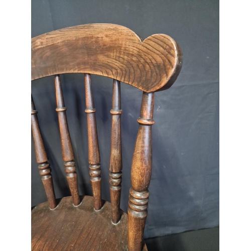 71 - Bobbin Spindlef Victorian Oak Chair