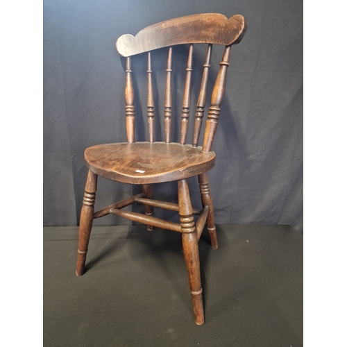 71 - Bobbin Spindlef Victorian Oak Chair