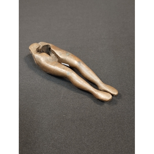 87 - Vintage Bronze Risque Ladies Legs Nut Cracker