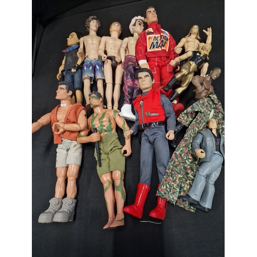 110 - A collection of Action Man figures and others.