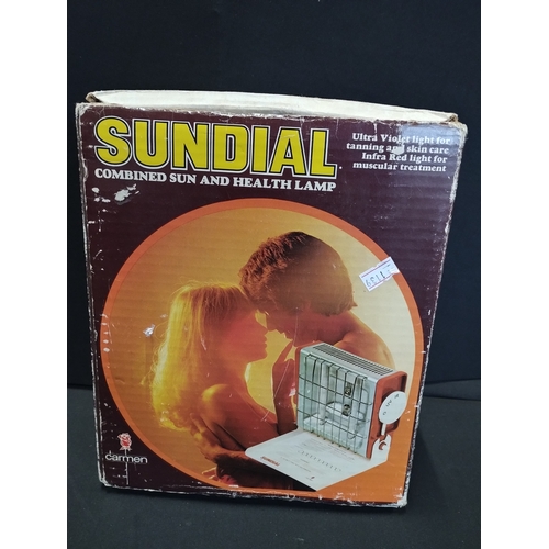 117 - Vintage Sundial Combined Sun and Health Lamp. Working