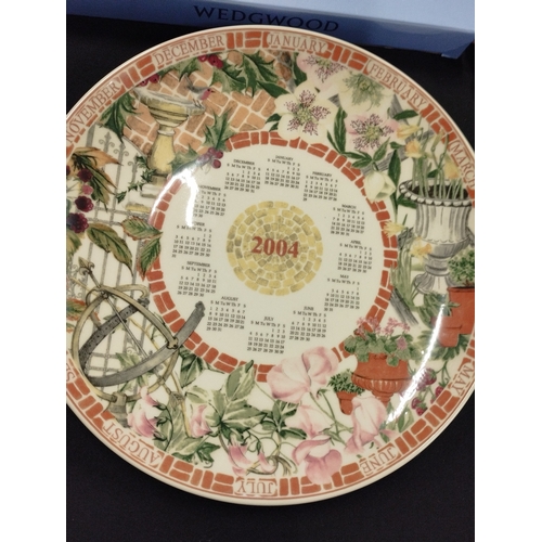 123 - Pair of Vintage Wedgwood Exclusive Calendar Plates 2003 & 2004