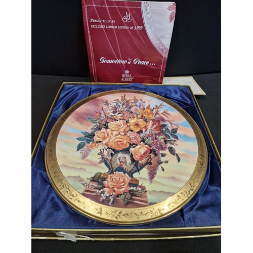 130 - Two collectable limited edition 11 inch plates. Royal Worcester no.698 